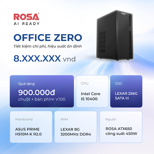 Linh kiện máy tính Gaming cao cấp tại ROSA Computer